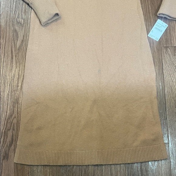 PAIGE Tan Long Sleeve Knit Dress - Picture 5 of 15